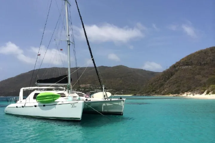 a small boat in a body of water