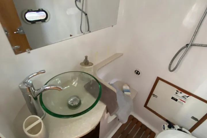 a close up of a sink