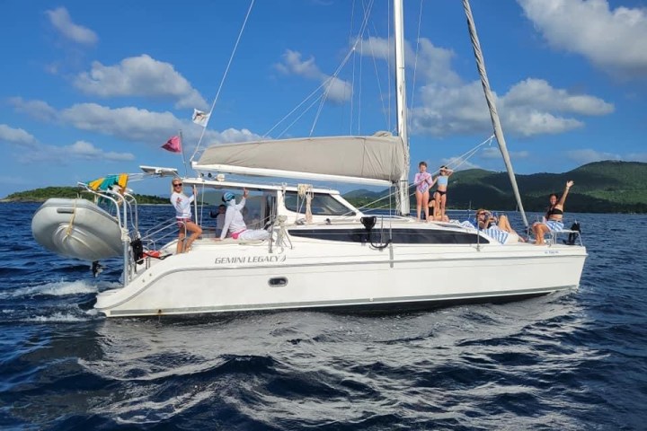 a small boat in a large body of water