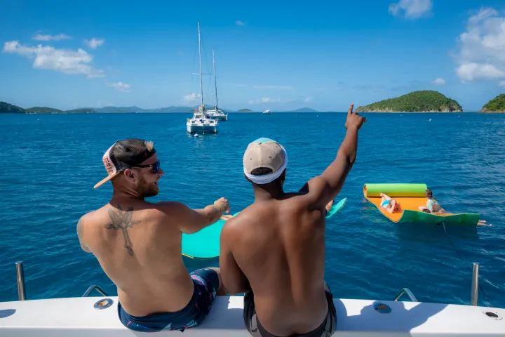 Seas the Day Charters USVI Party Yacht Sea Wolf Guests