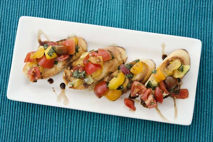 a plate of food on a table